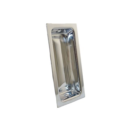 Ives Commercial Solid Brass Large Rectangular Flush Pull Bright Chrome Finish 227B26